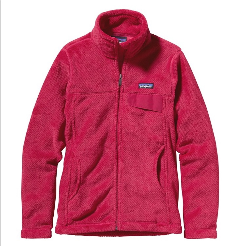 Patagonia pink magenta re-tool full zip fleece